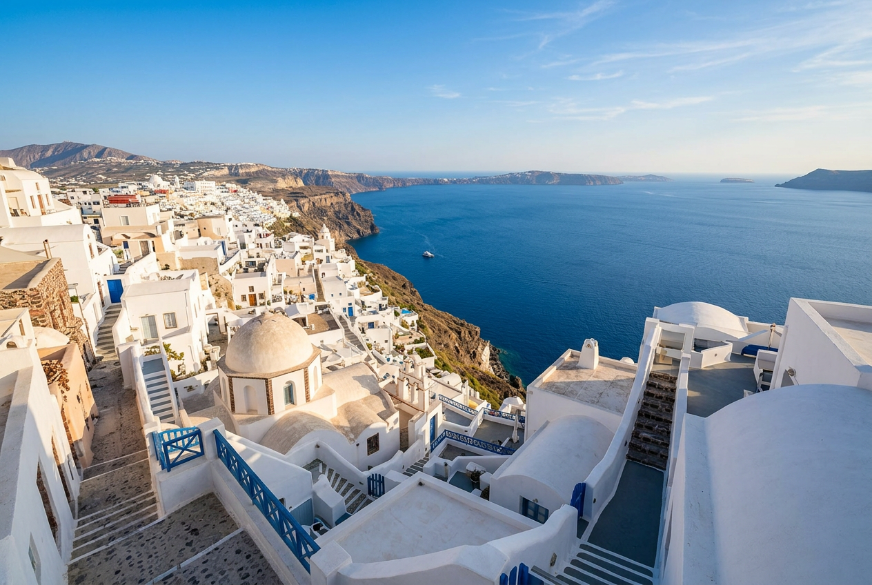 Coastal cliff view — luxury travel photography