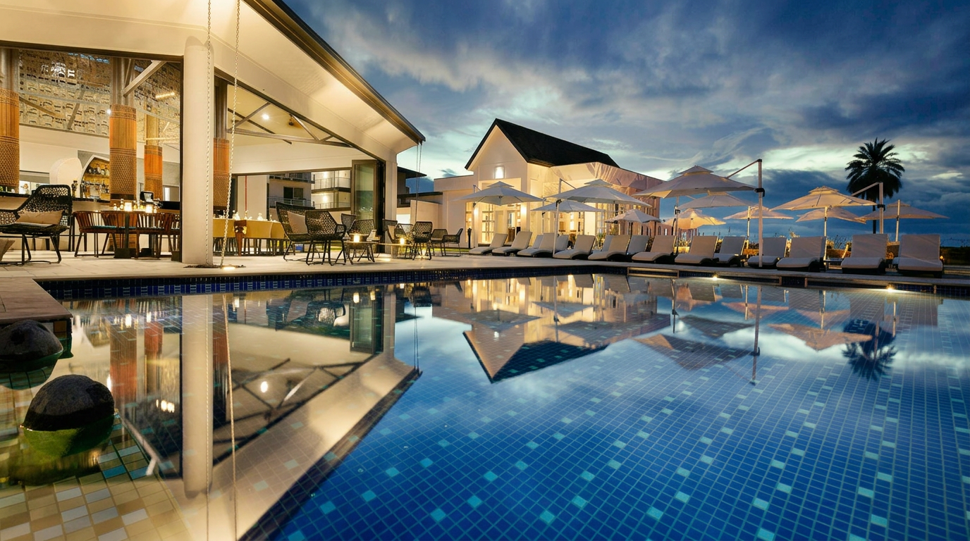 Luxury resort pool — Nikki Chrysikos Travel Photography